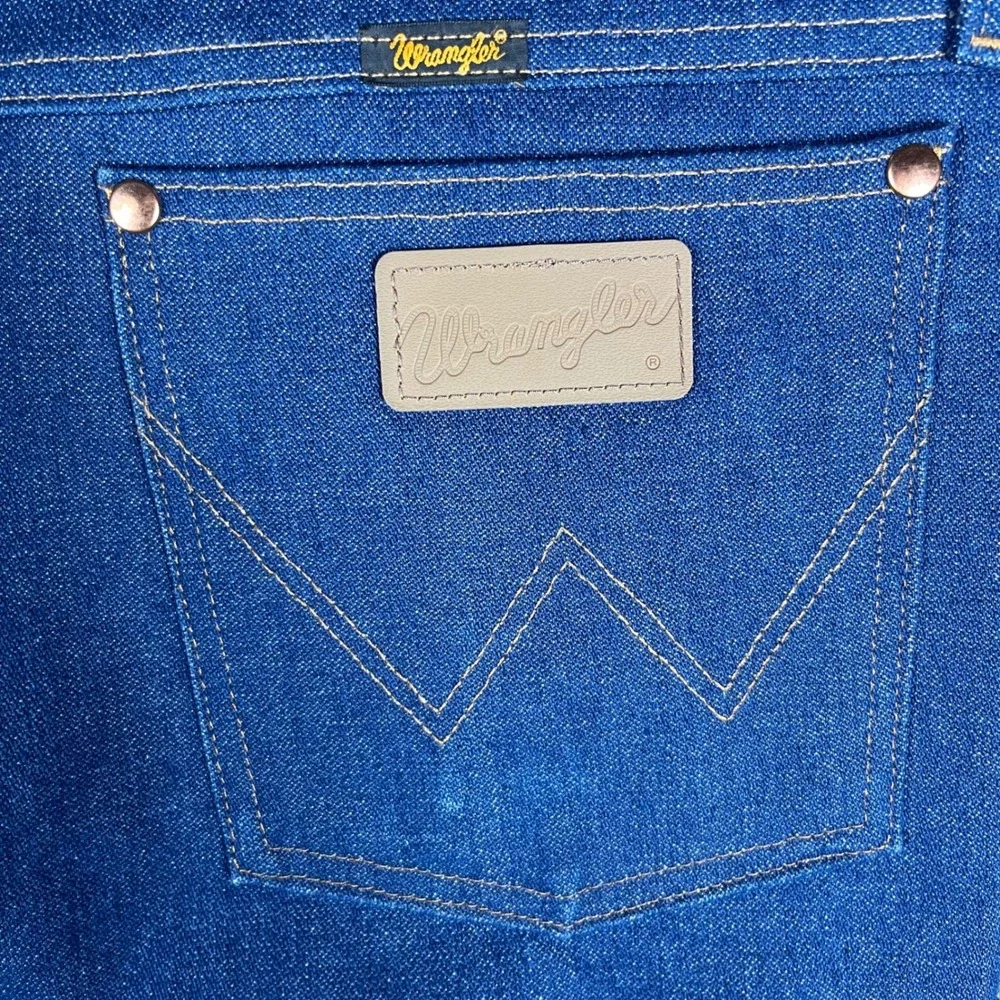 Wrangler Jeans Men 40x32 Blue Cowboy Cut 13MWZ Suspender Buttons Denim Pants